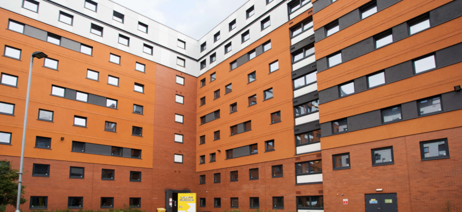 Exterior image of building, windows