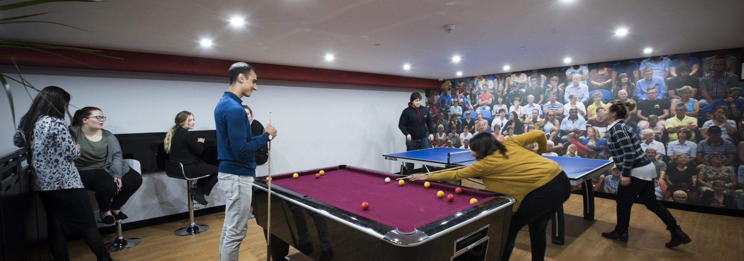 Communal Room with Pool Table