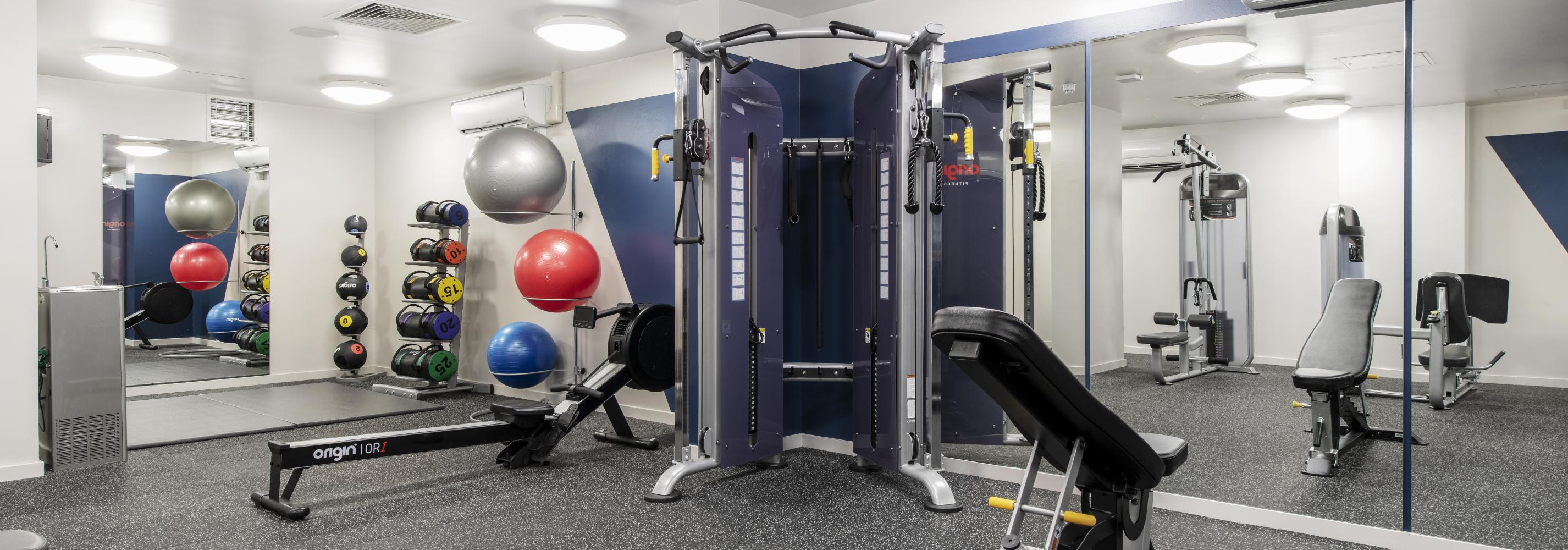 Gym with a range of equipment