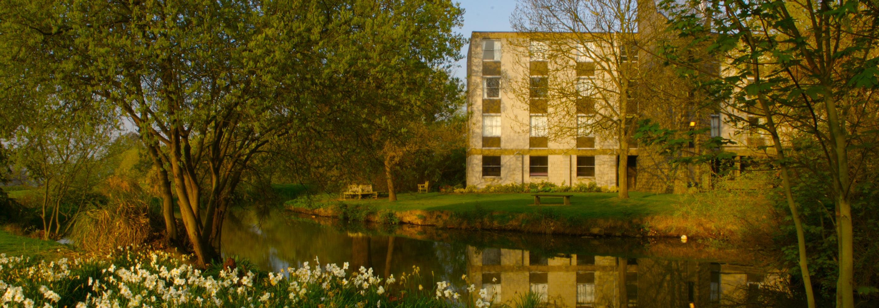 Keynes College exterior and duck pond