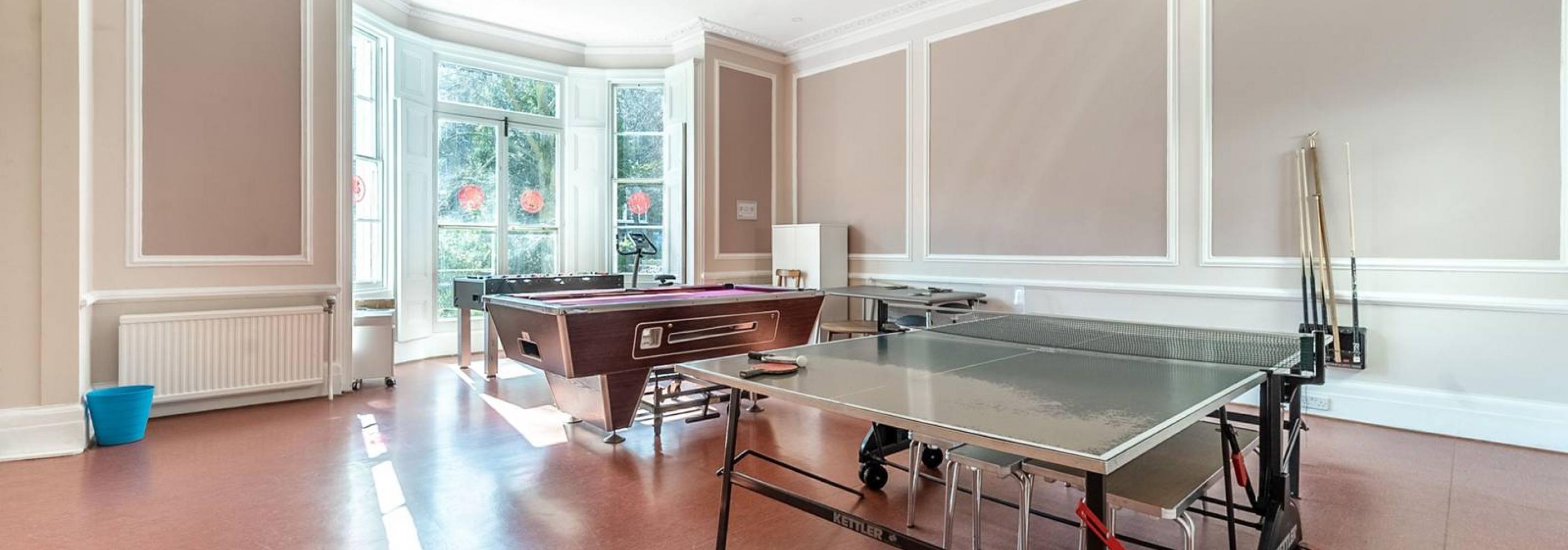 Game Room of the student accommodation with access to private garden in Kensington