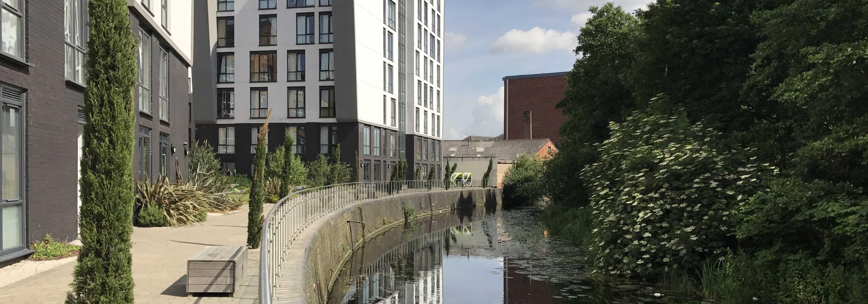 CODE Leicester's tranquil riverside location