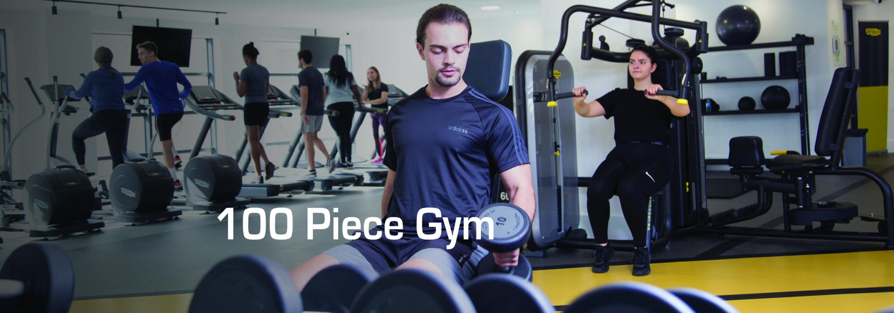 State-of-the-Art, 100 piece air-conditioned gym with Technogym equipment