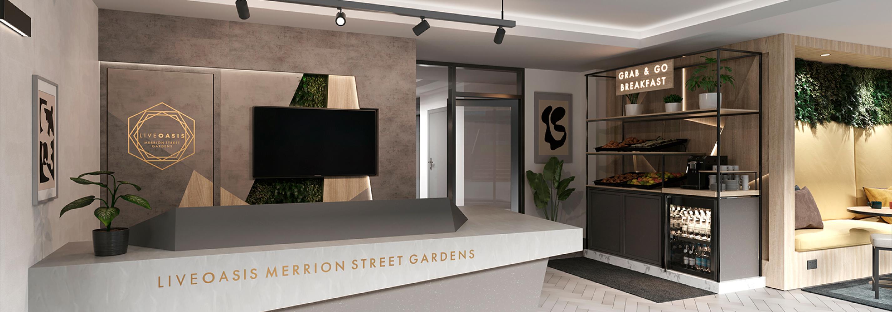 Live Oasis Merrion Street Gardens Concierge Area 